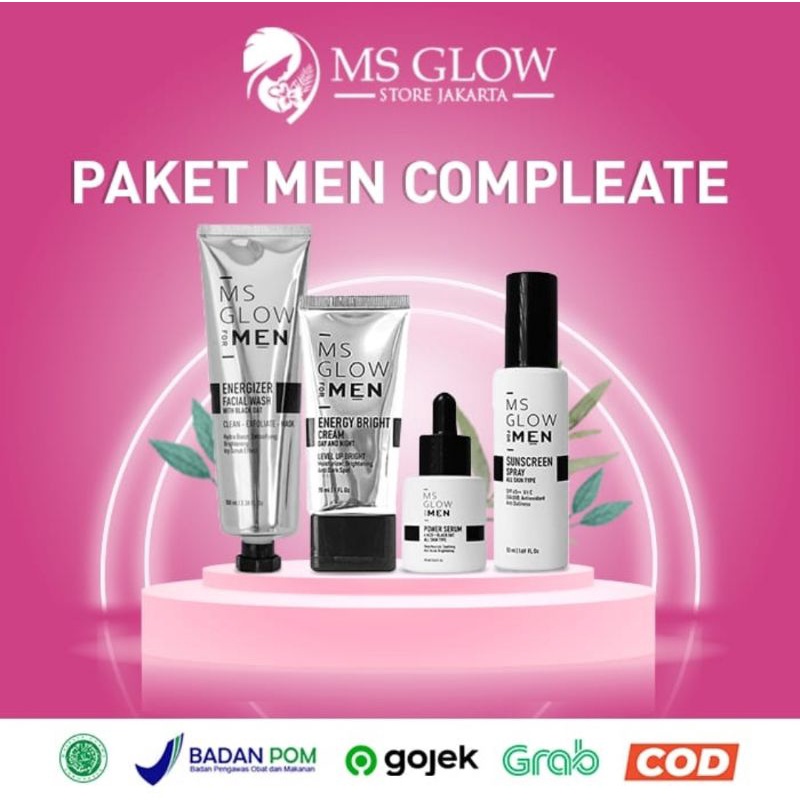 MS GLOW FOR MEN PAKET COMPLEATE