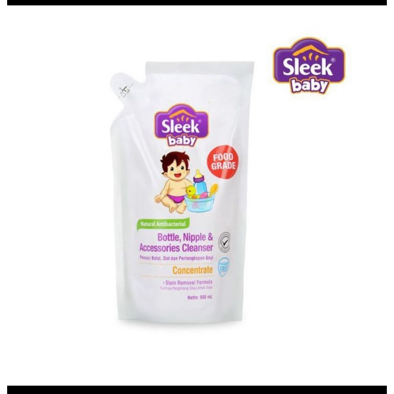 sleek baby refil 900ml & botol 500ml