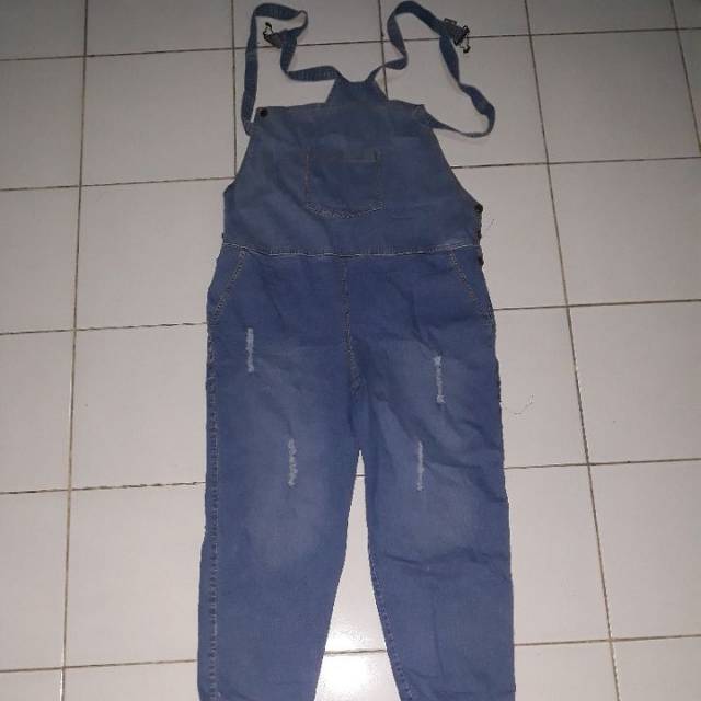 Jeans overall Bigsize