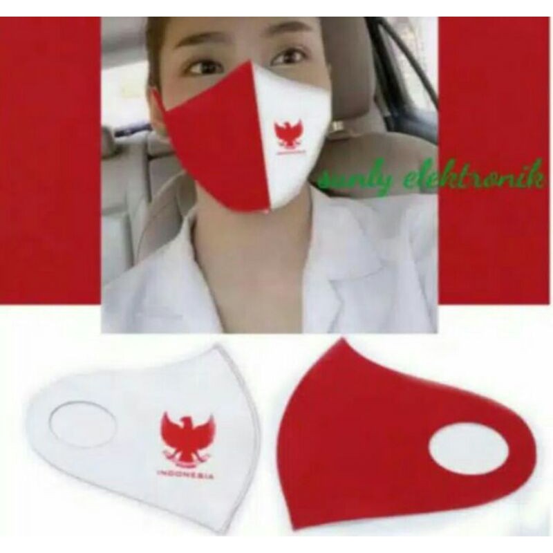 Masker Dewasa Merah Putih