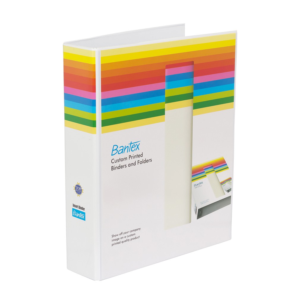 [Zada] Bantex Insert Ring Binder 2 Ring 52mm Folio White 8553 07