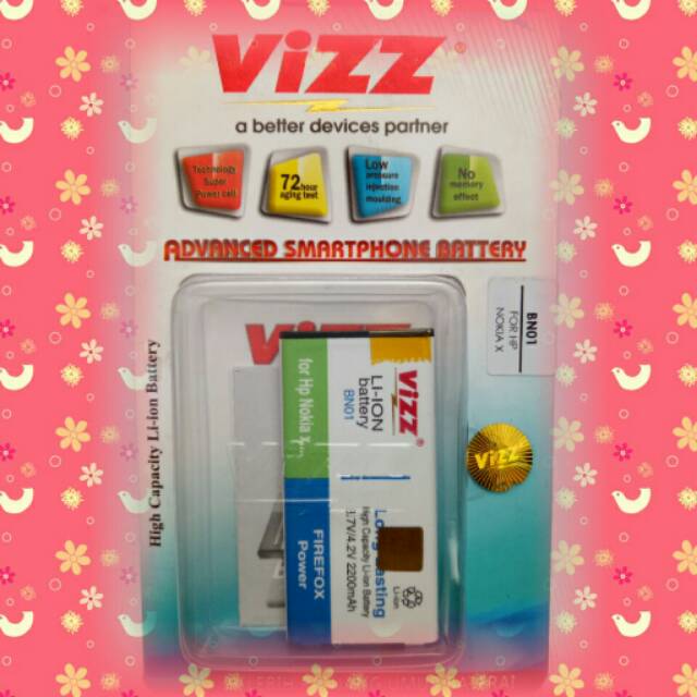 Baterai Vizz Nokia X(BN-01)