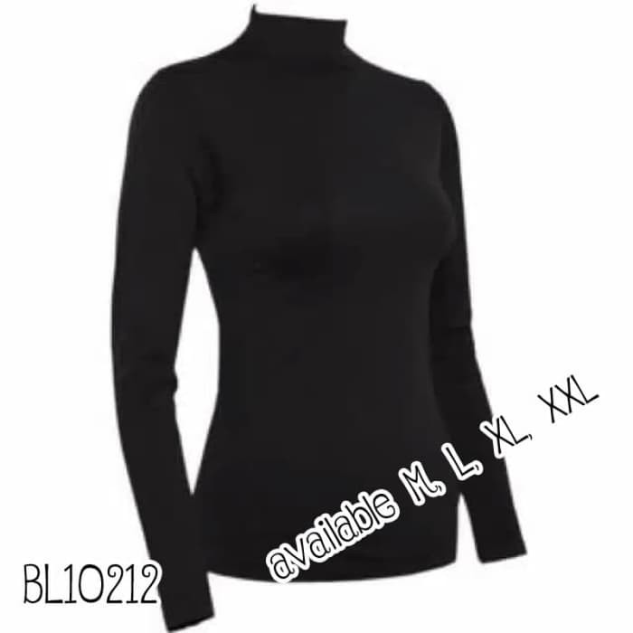 10212 turtleneck manset blouse