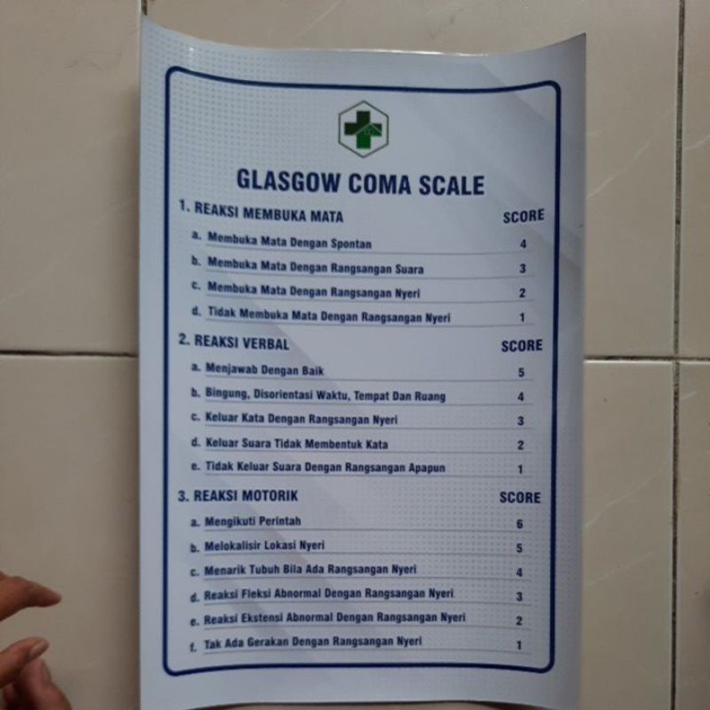 Poster Glasgow Coma Scale