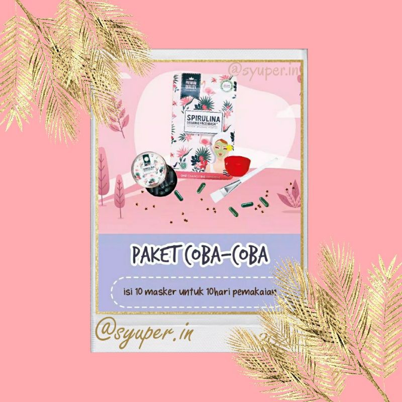 PAKET MASKER SPIRULINA