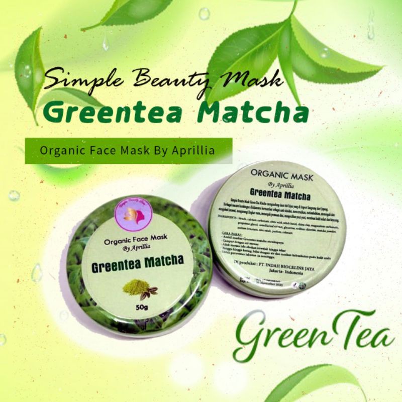 simple beauty mask greentea macha