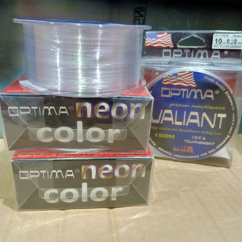 Senar Pancing Fluorocarbon Optima Valiant 150m Clear