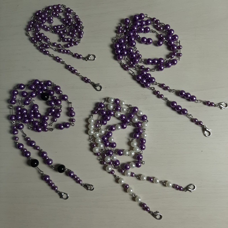 strap mask mutiara