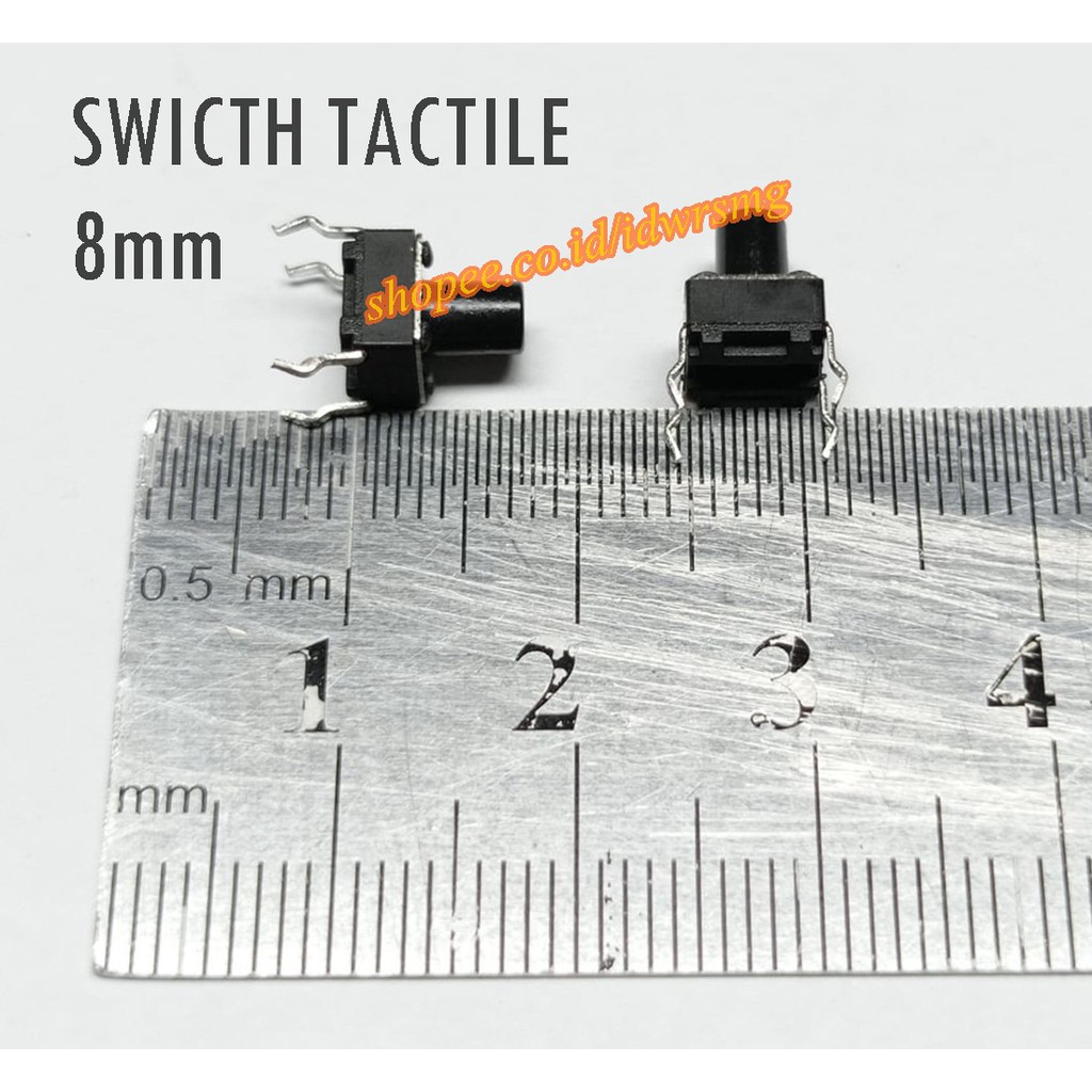 Tactile Switch Push Button Kecil 4 pin 8 mm 8mm 8MM Micro Switch 4p