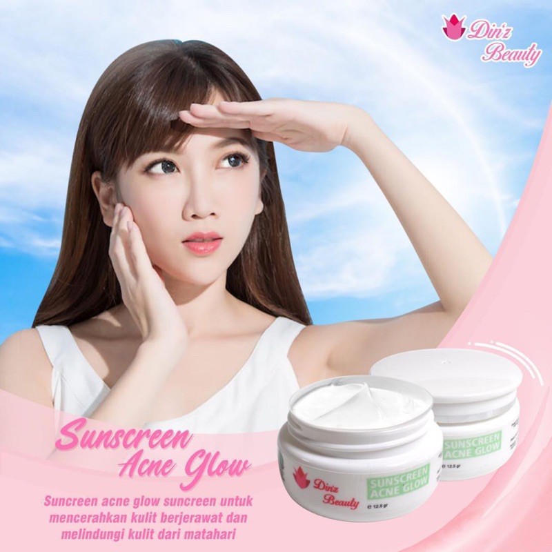 SUNCREEN ACNE GLOW DINZ BEAUTY