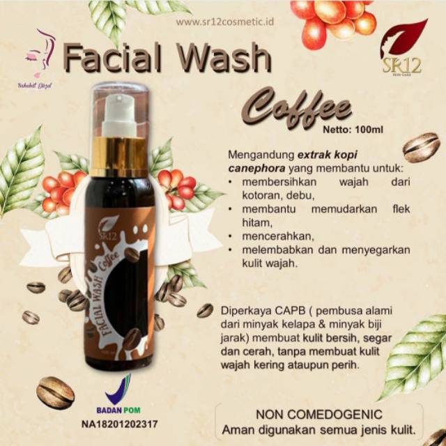 Facial wash coffee