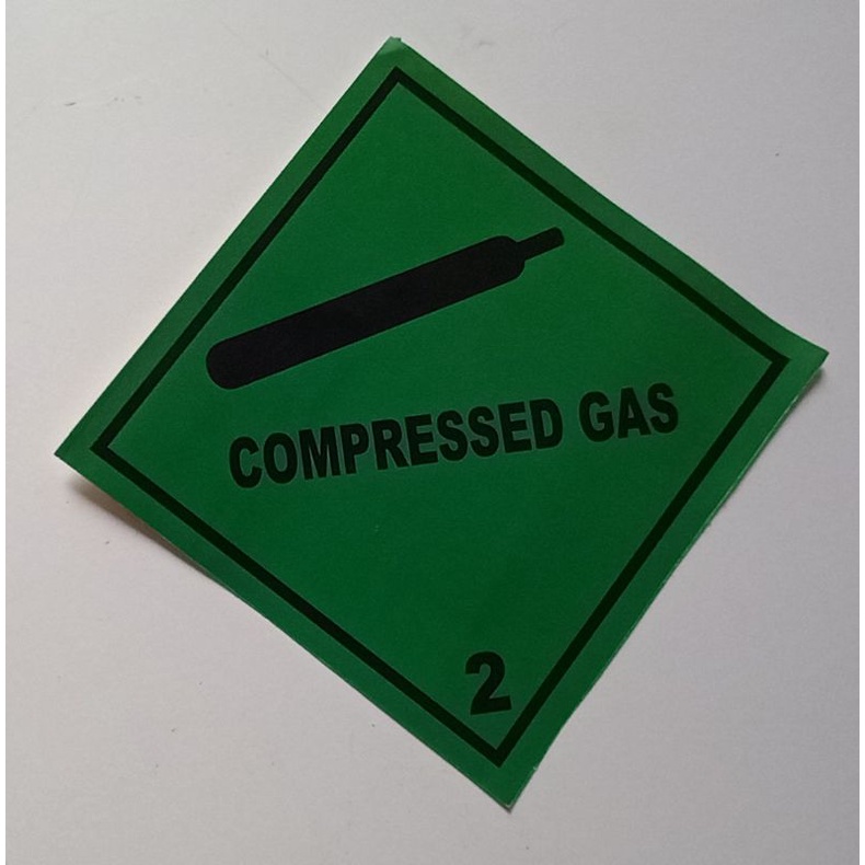Stiker B3 Compressed gas