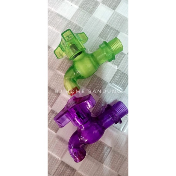KRAN PLASTIK PVC TRANS 1/2"