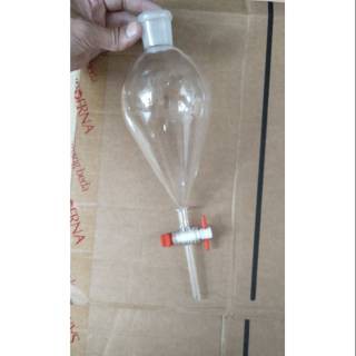 Corong Pisah 250 ml Kran Teplon Pyrex