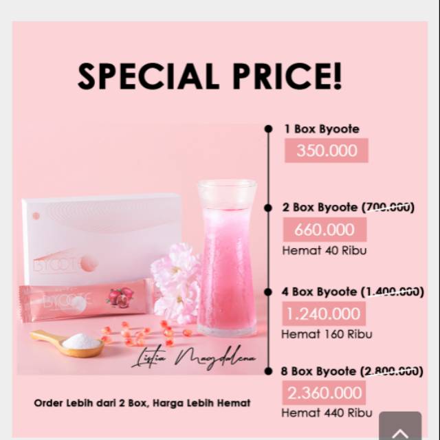 BYOOTE COLLAGEN DRINK 4 BOX