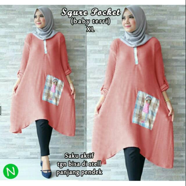 49482 square pocket peach