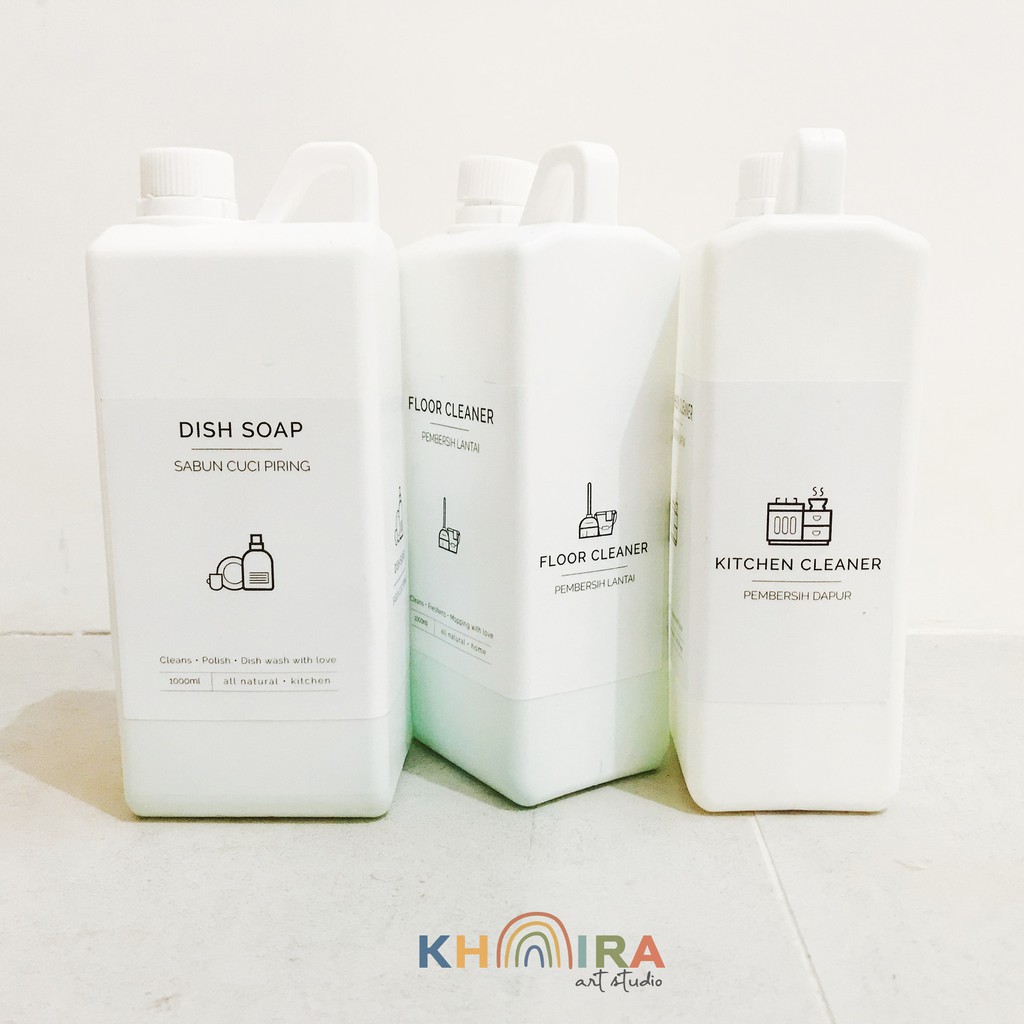 SERA - Label Sticker Botol Refill Laundry
