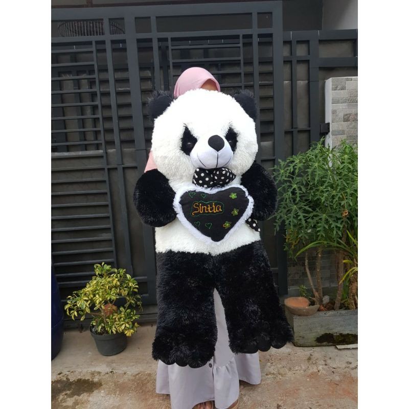 boneka panda 1m ukir nama