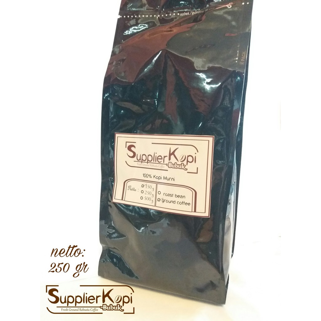 Kopi Bubuk Murni Robusta 250gr