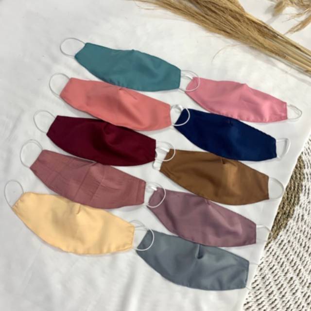 Masker Kain earloop 2 ply