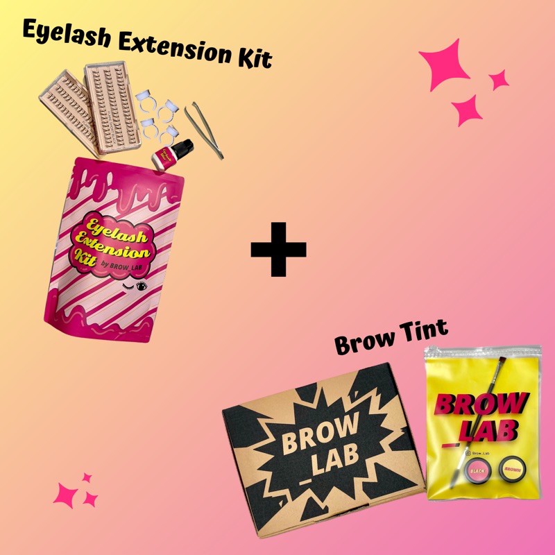 BUNDLE eyelash extension kit + brow tint