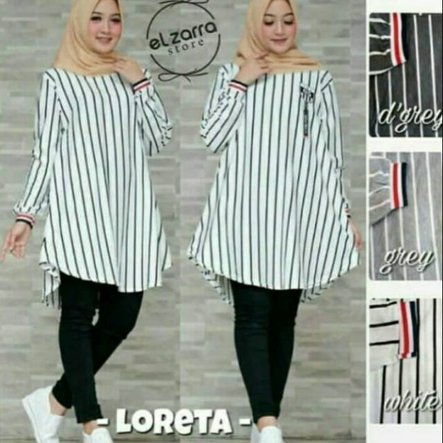 Loretta tunik strip