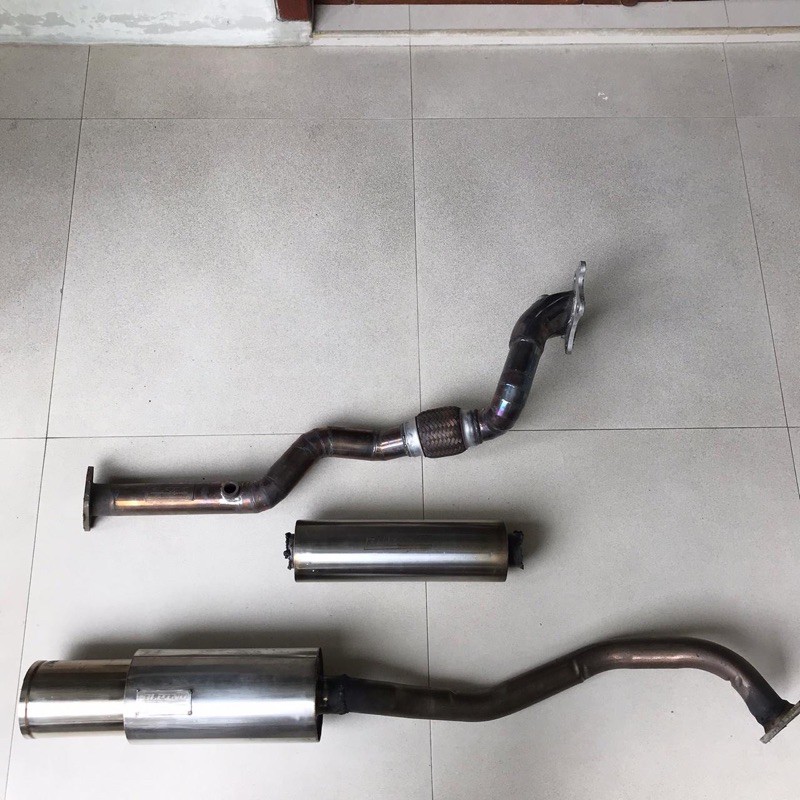 Downpipe frontpipe Resonator Muffler bolt on
