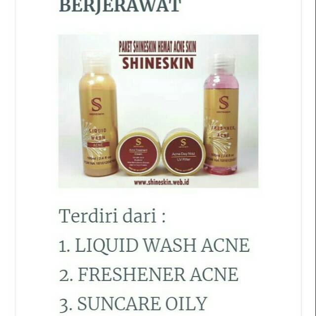Shineskin paket hemat berjerawat
