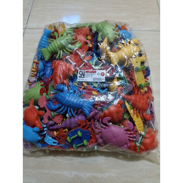 Mainan Seafood roda Campur 10 pcs