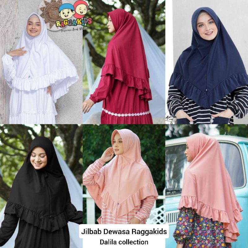 Khimar / jilbab Raggakids dewasa