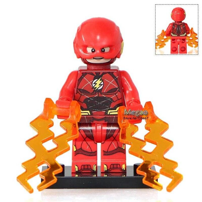Minifigure Flash - Justice League Version - Dc563A - Original Asli