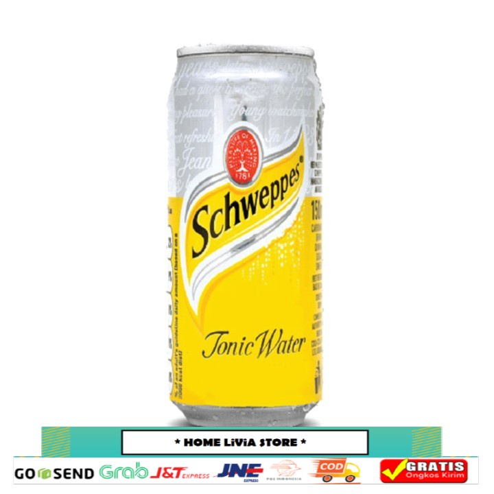Schweppes Tonic Water Sleek Can 330 mL