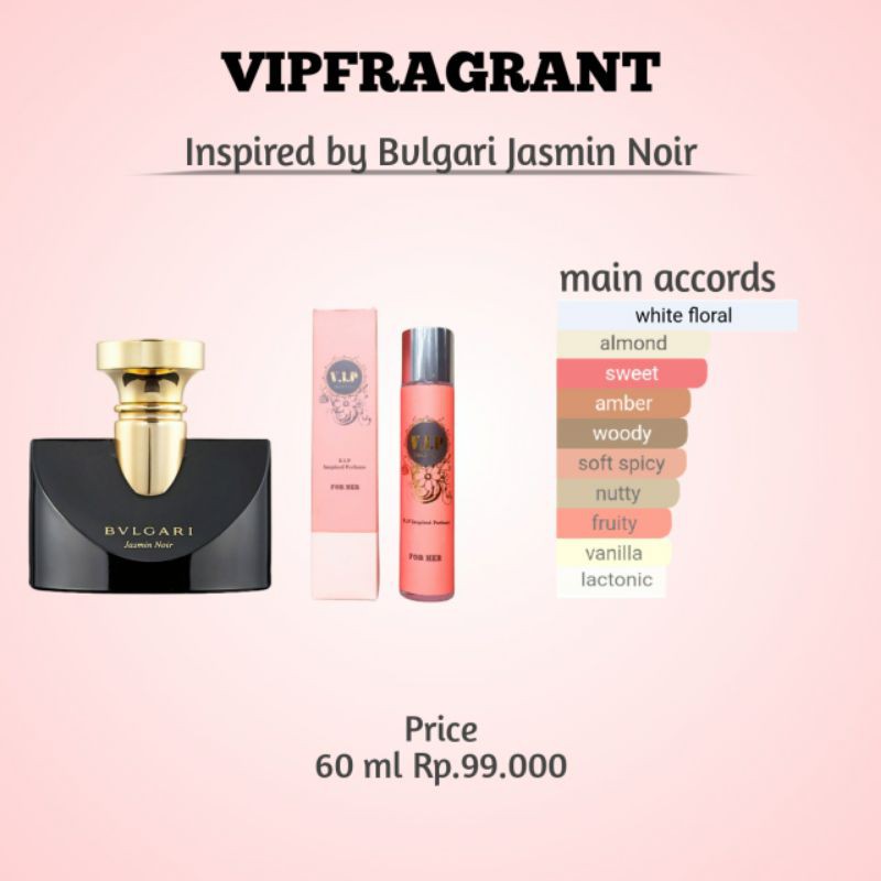 Vipfragrant Bvlgari Jasmin Noir 60ml