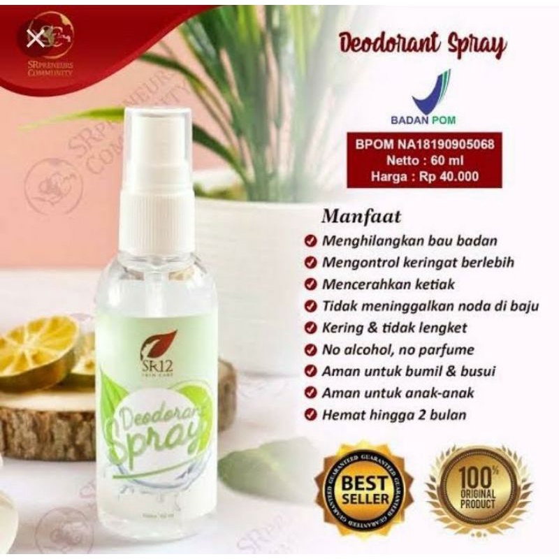 SR12 Deodorant spray 60 ml