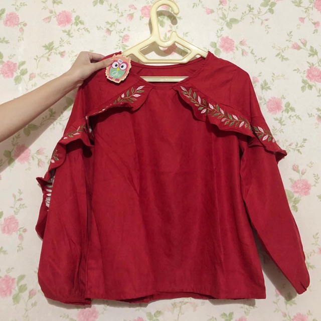 Blouse Merah Hijau