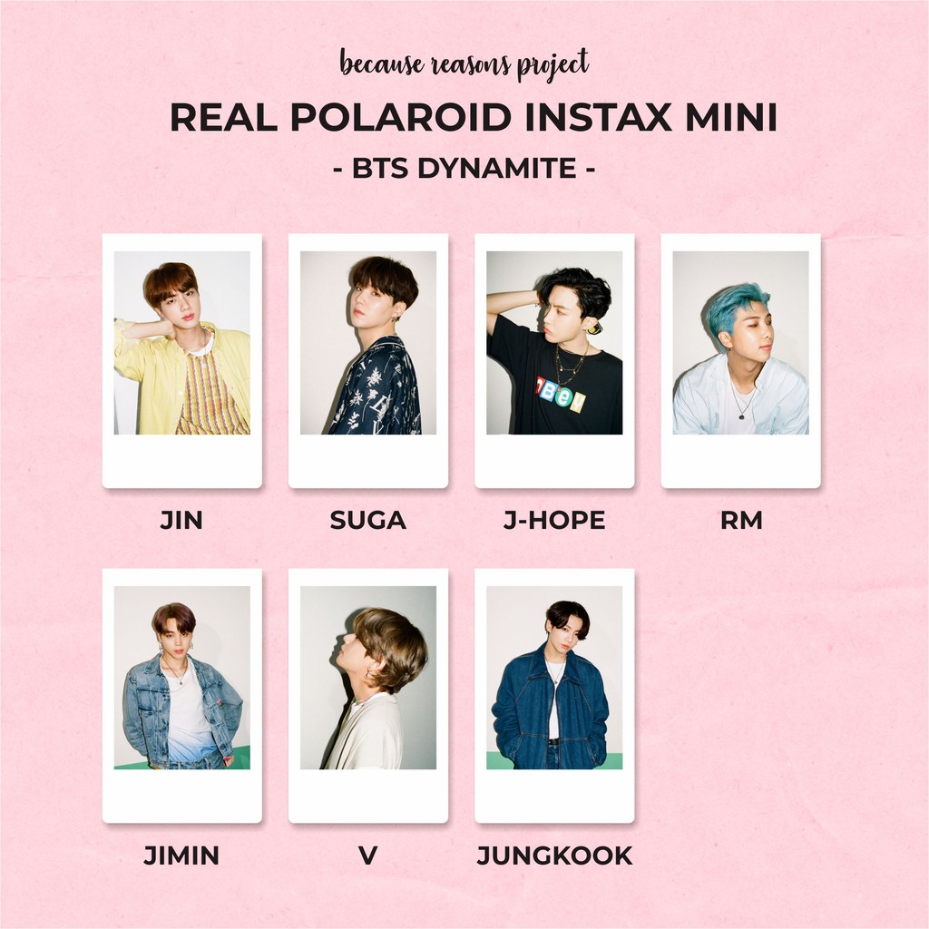BTS DYNAMITE - REAL POLAROID INSTAX