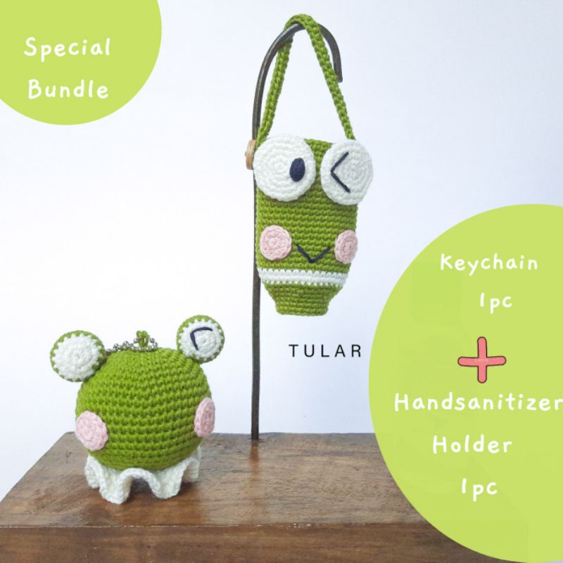 Bundle : Keychain Amigurumi + Handsanitizer Holder