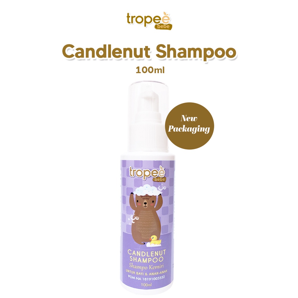 ⭐BISA COD⭐ Tropee Bebe - Shampo Kemiri (Candlenut Shampoo) 100ml