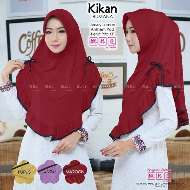 [COD] PROMO JILBAB KIKAN LIST JERSEY SUPER