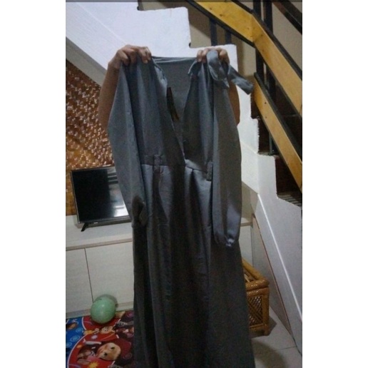 gamis polos hitam