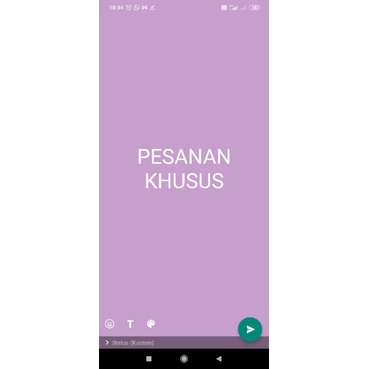 produk khusus pesanan admin