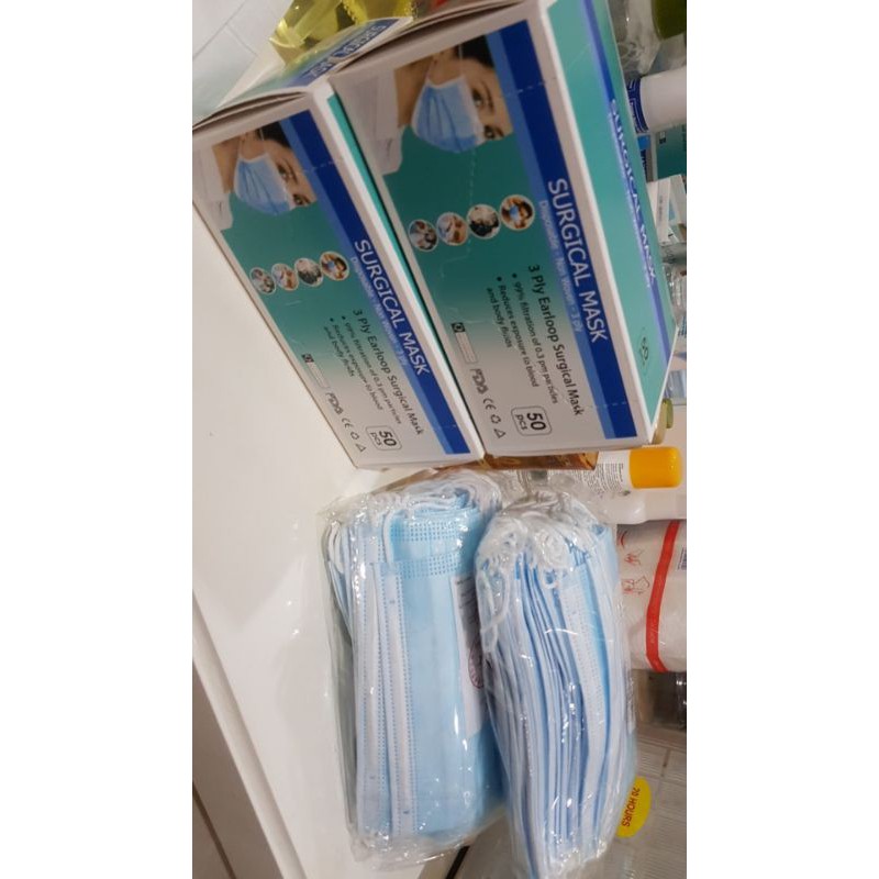Masker earloop 3ply isi 50pcs