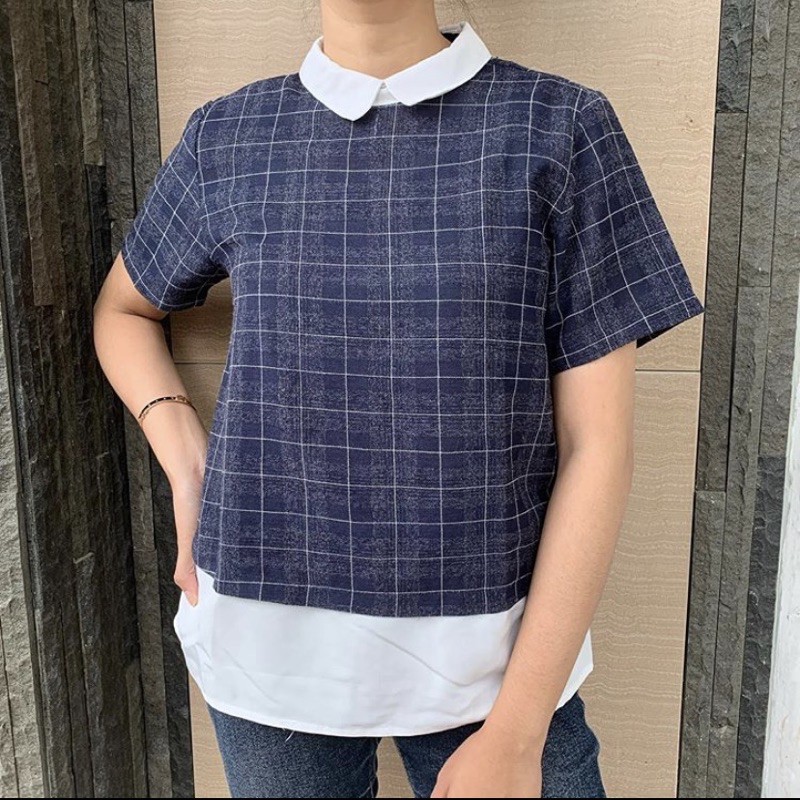navy top by connexion