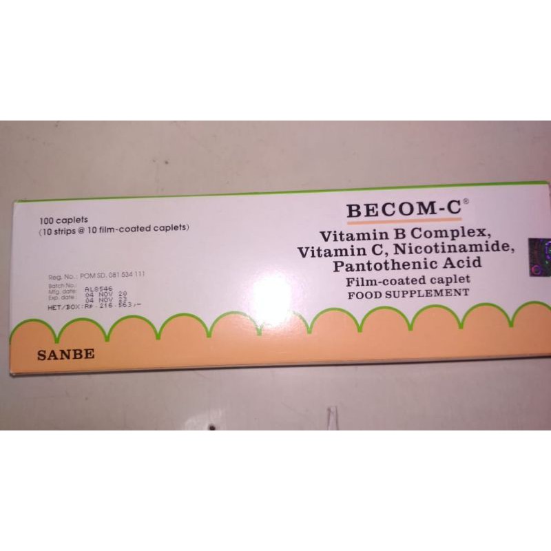 Becom C Multi Vitamin HARGA PERSTRIP
