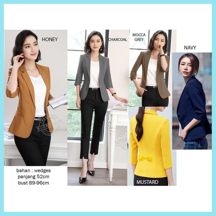 BOW BACK BLAZER