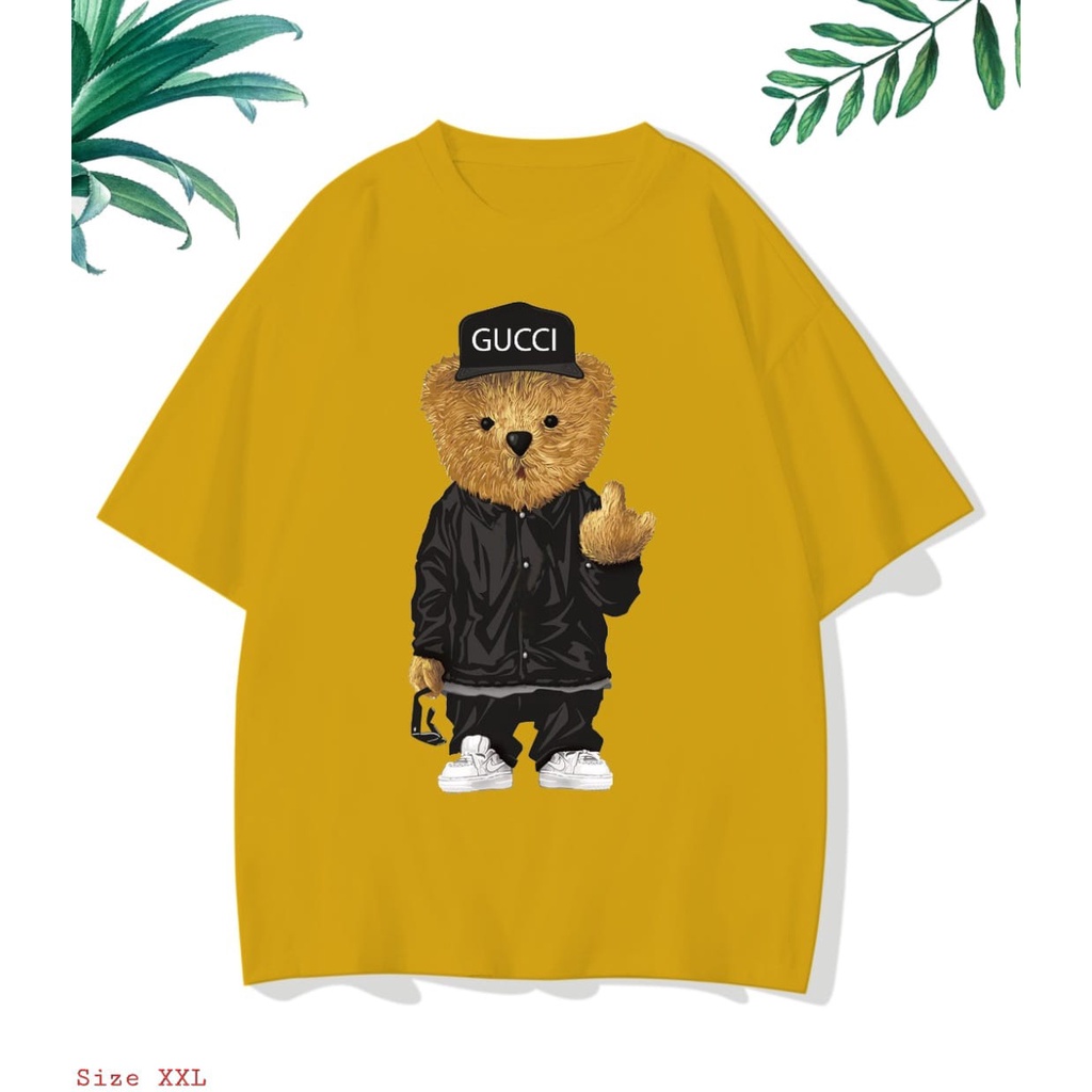 Kaos Warna Kuning Bear