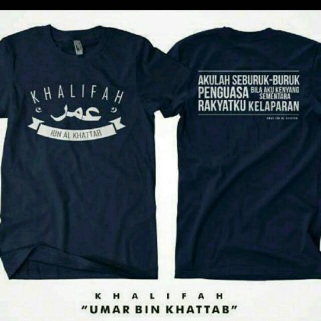 Tshirt baju kaos UMAR BIN KHATAB