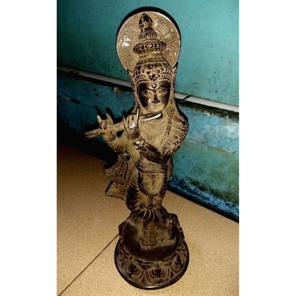 Patung Dewa Krisna Antik Model Kuno
