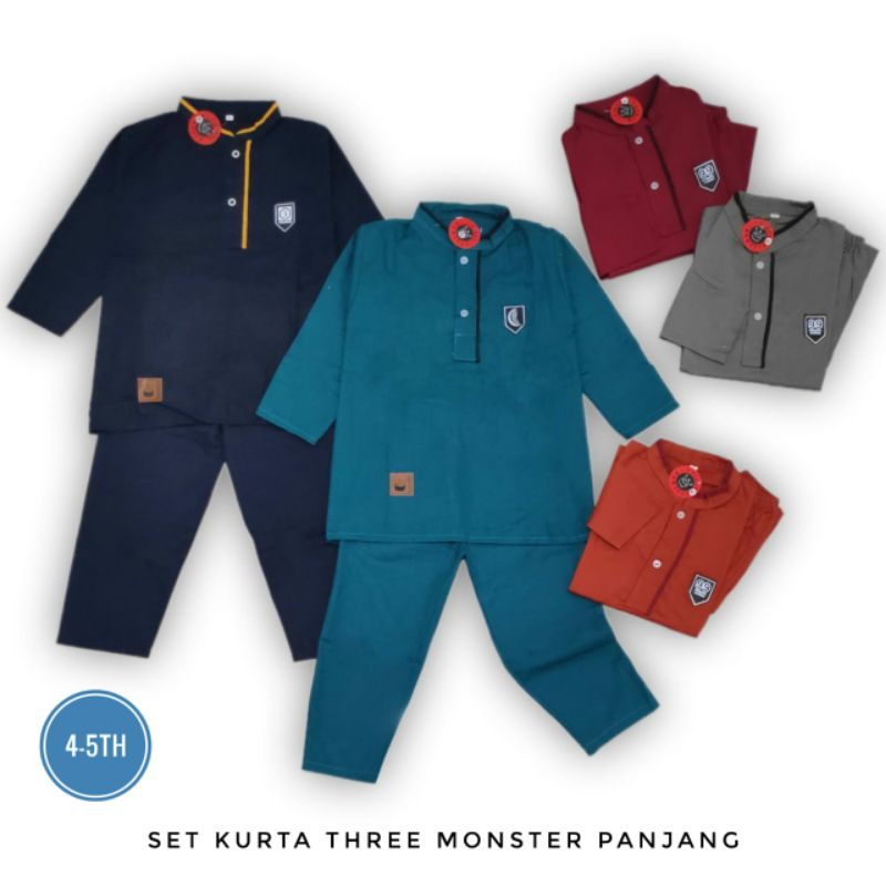 Set Kurta Three Monster