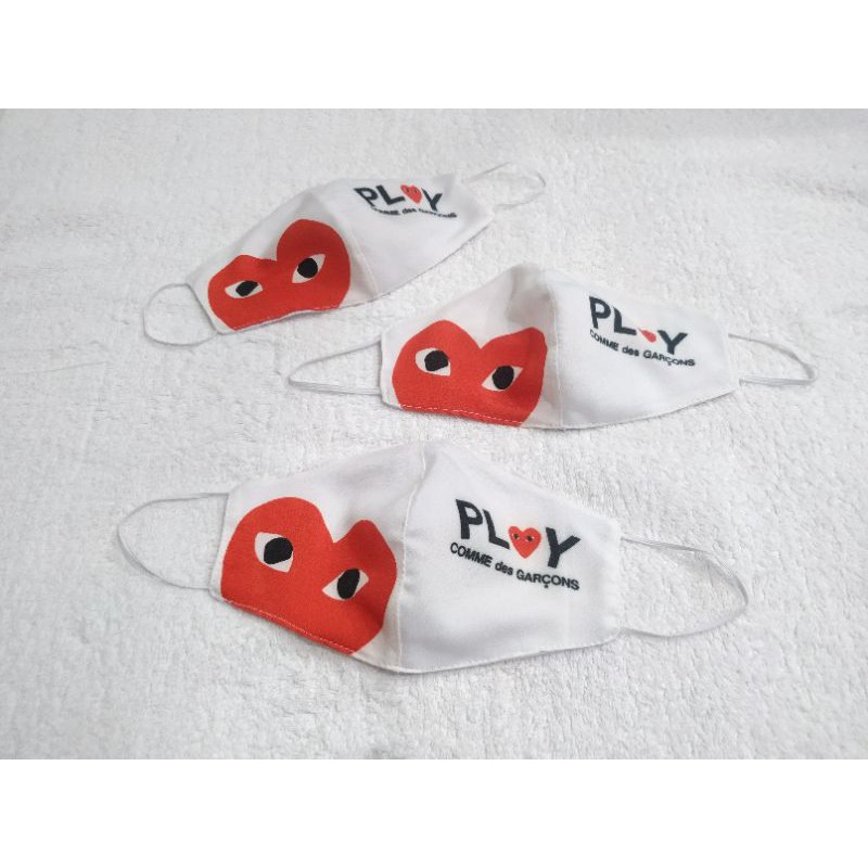 Masker CDG Play katun Print